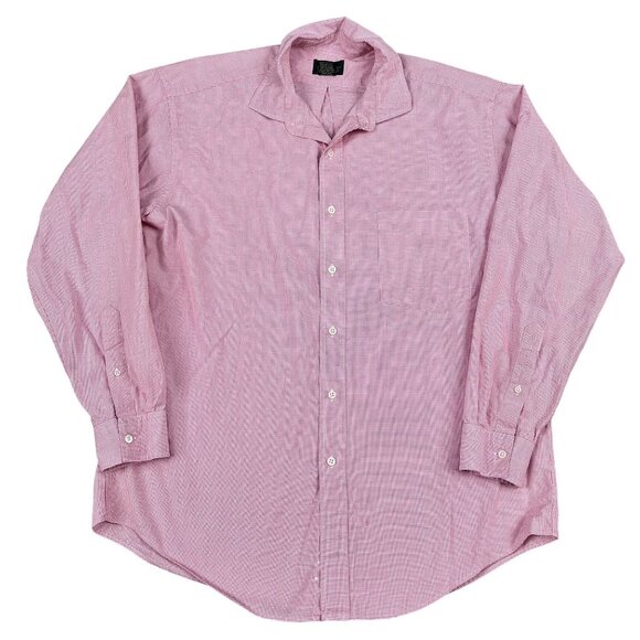 VTG J.Crew Oarman Pink Dress Shirt Sz 16 - 33 - Picture 1 of 5